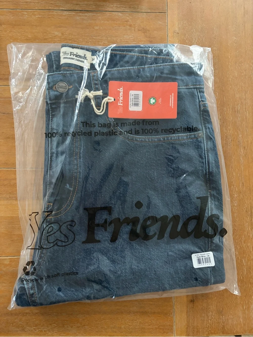 Straight-Leg Men's Jeans in Dark Blue